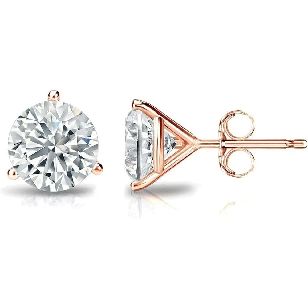 One to Six Carat Princess Cut Lab Grown Diamond Studs - Future Jewelry