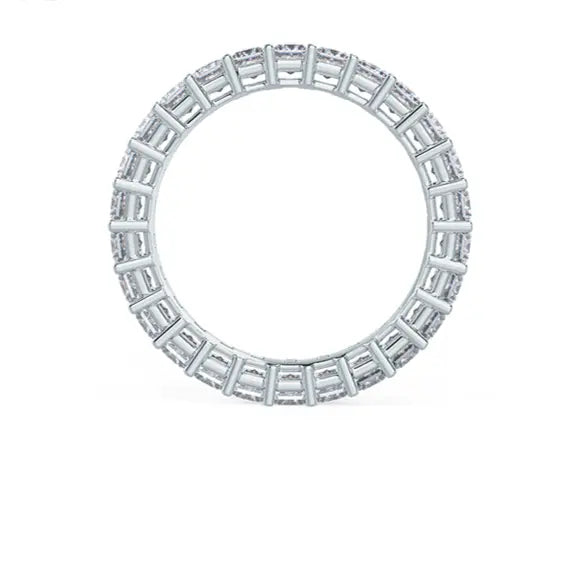 Princess Pave Eternity Lab Grown Diamond Ring in Gold - Future Jewelry