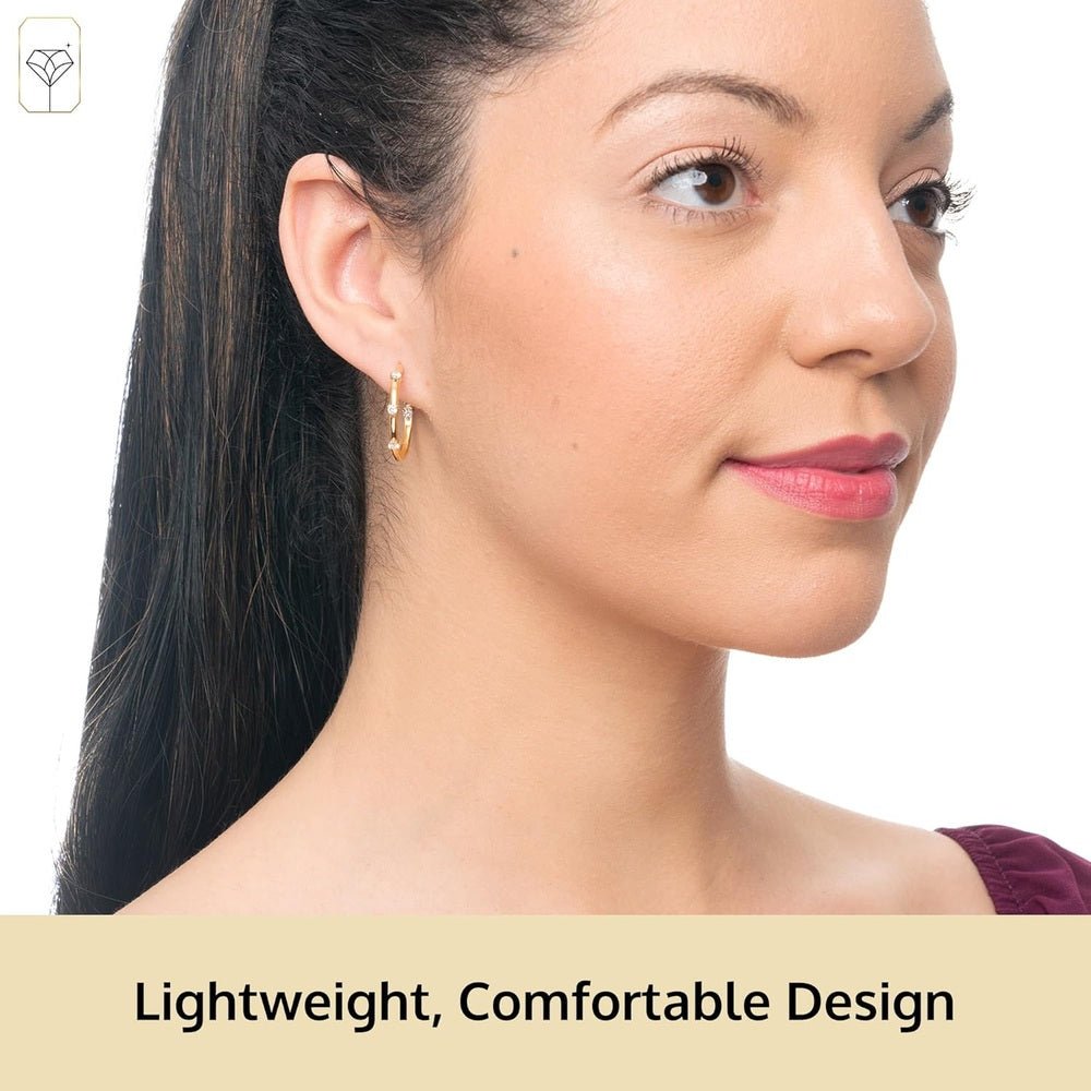 Sterling Silver Lab Grown Diamond Hoop Earrings for Women in Multiple Designs by MAX + STONE - Future Jewelry