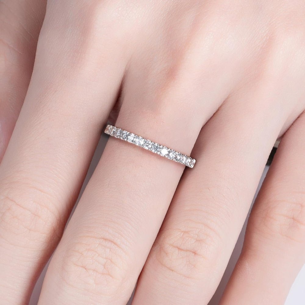 The Celeste Band – 0.45 Carat Lab Grown Diamond Eternity Ring in 14K White Gold - Future Jewelry