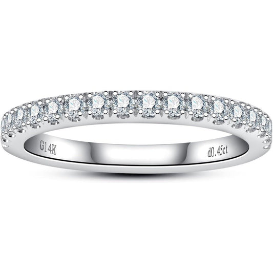 The Celeste Band – 0.45 Carat Lab Grown Diamond Eternity Ring in 14K White Gold - Future Jewelry
