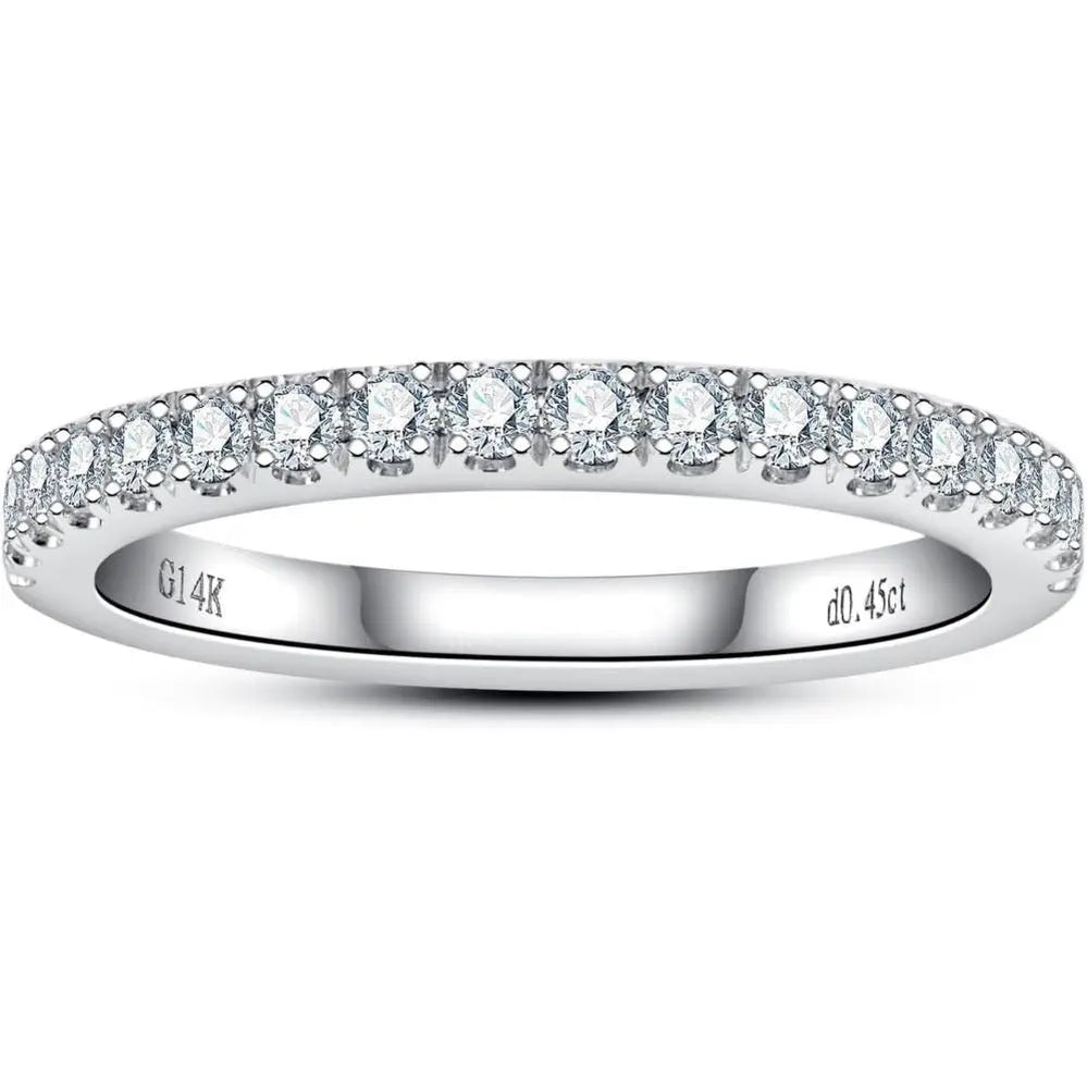 The Celeste Band – 0.45 Carat Lab Grown Diamond Eternity Ring in 14K White Gold - Future Jewelry
