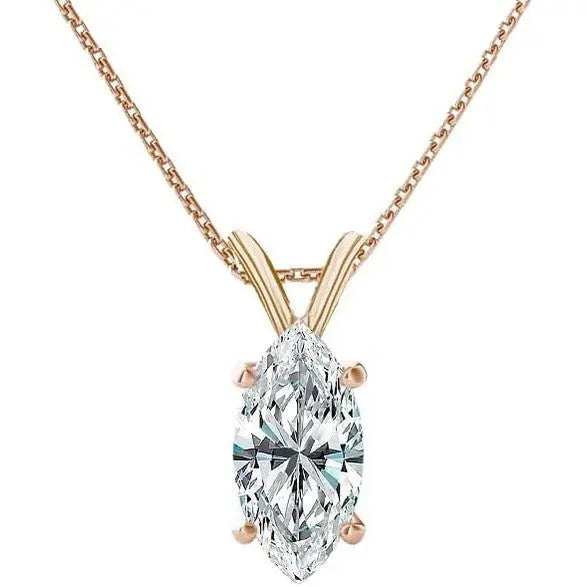 1/4 to 5 Carat IGI Certified Lab Diamond Pendant Necklace for Women - Future Jewelry