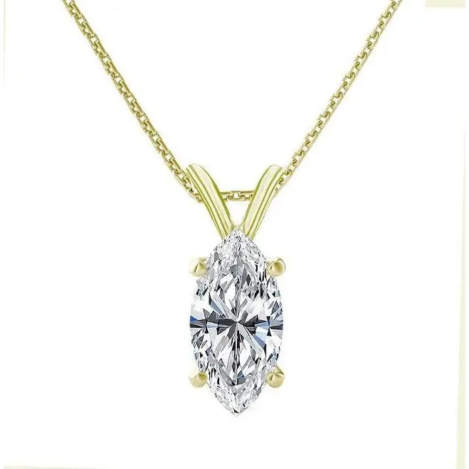 1/4 to 5 Carat IGI Certified Lab Diamond Pendant Necklace for Women - Future Jewelry
