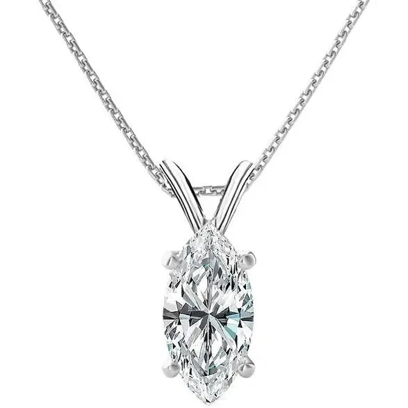 1/4 to 5 Carat IGI Certified Lab Diamond Pendant Necklace for Women - Future Jewelry