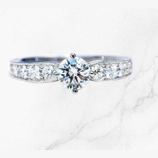 The Emerald Diamond Glamour Ring in White Gold - Future Jewelry