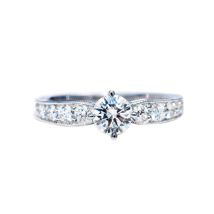 The Emerald Diamond Glamour Ring in White Gold - Future Jewelry