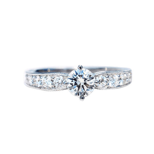 The Emerald Diamond Glamour Ring in White Gold - Future Jewelry