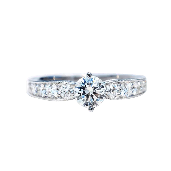 The Emerald Diamond Glamour Ring in White Gold - Future Jewelry