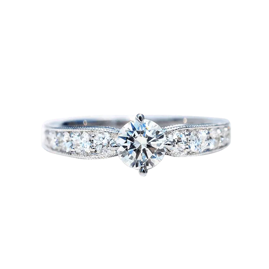 The Emerald Diamond Glamour Ring in White Gold - Future Jewelry