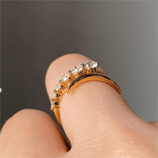 The Graduate Radiance Lab Grown Diamond Ring in Solid Gold - Future Jewelry