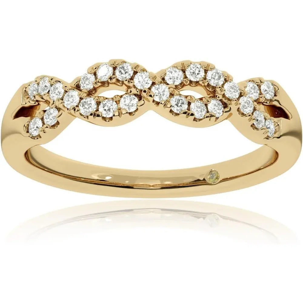 The Infinity Band – Lab Grown Diamond Eternity Ring in 10K White Gold - Future Jewelry