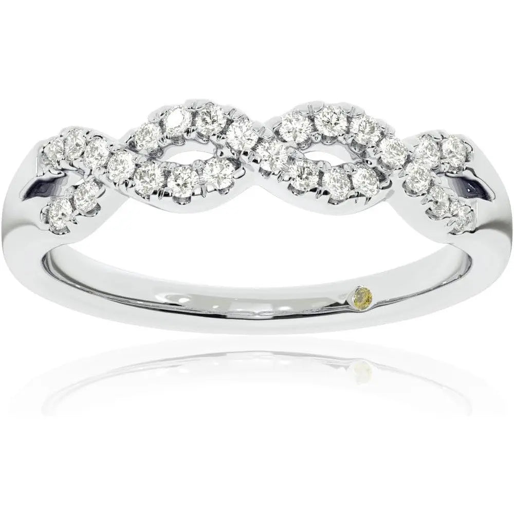 The Infinity Band, Lab Grown Diamond Eternity Ring in 14K White Gold - Future Jewelry