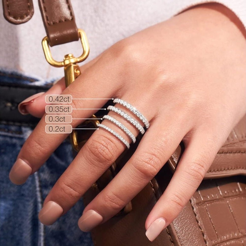 The Liora Band – Lab Grown Diamond Eternity Ring in 18K White Gold - Future Jewelry