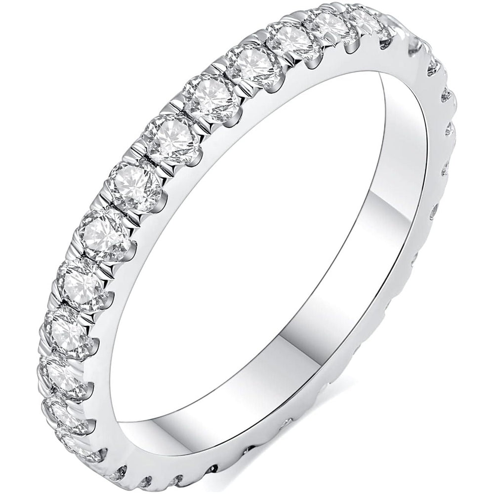 The Liora Band – Lab Grown Diamond Eternity Ring in 18K White Gold - Future Jewelry
