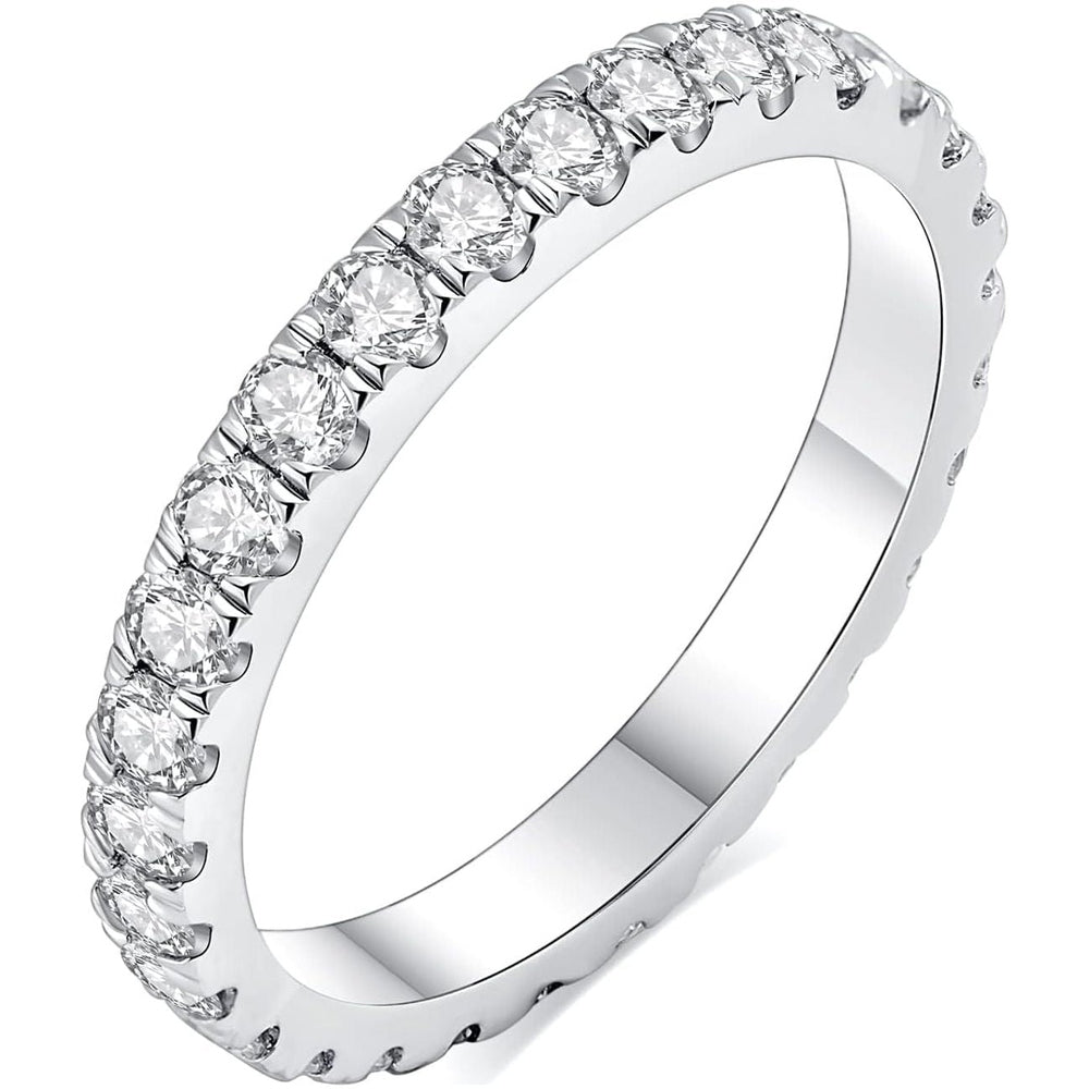 The Liora Band – Lab Grown Diamond Eternity Ring in 18K White Gold - Future Jewelry