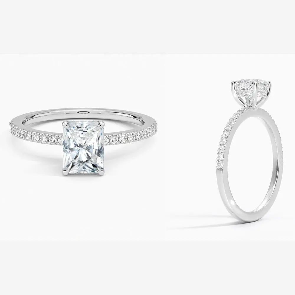 The Versatile Elegance Ring in 14K White Gold with Lab Grown Diamonds - Future Jewelry