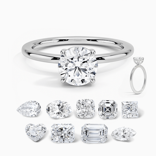 The Versatile Elegance Ring in 14K White Gold with Lab Grown Diamonds - Future Jewelry