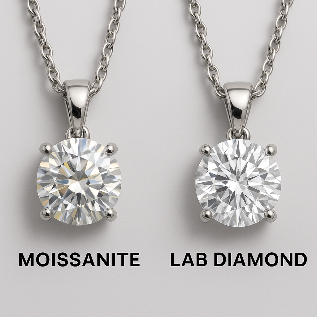 Lab grown diamonds vs moissanite