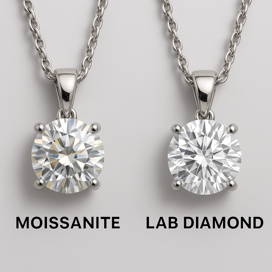 Lab grown diamonds vs moissanite