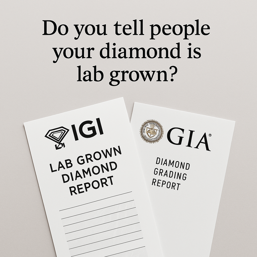 Do you tell people your diamond is lab grown?