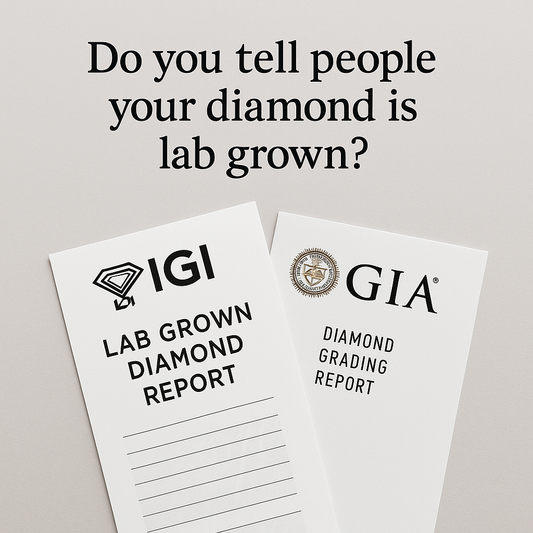 Do you tell people your diamond is lab grown?
