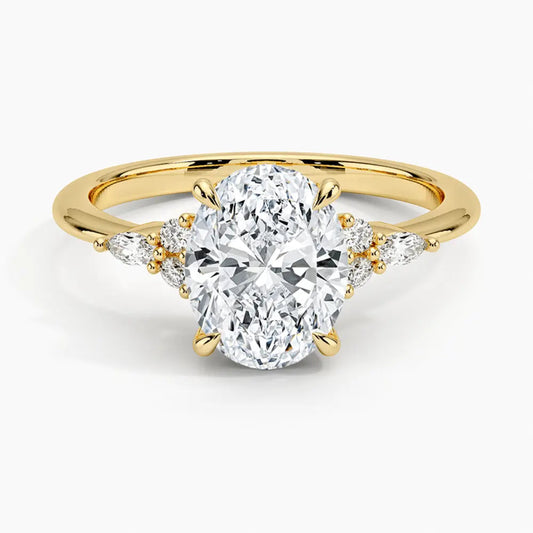 Lab grown diamond engagement ring collection by Future Jewelry - ethical luxury fine jewelry