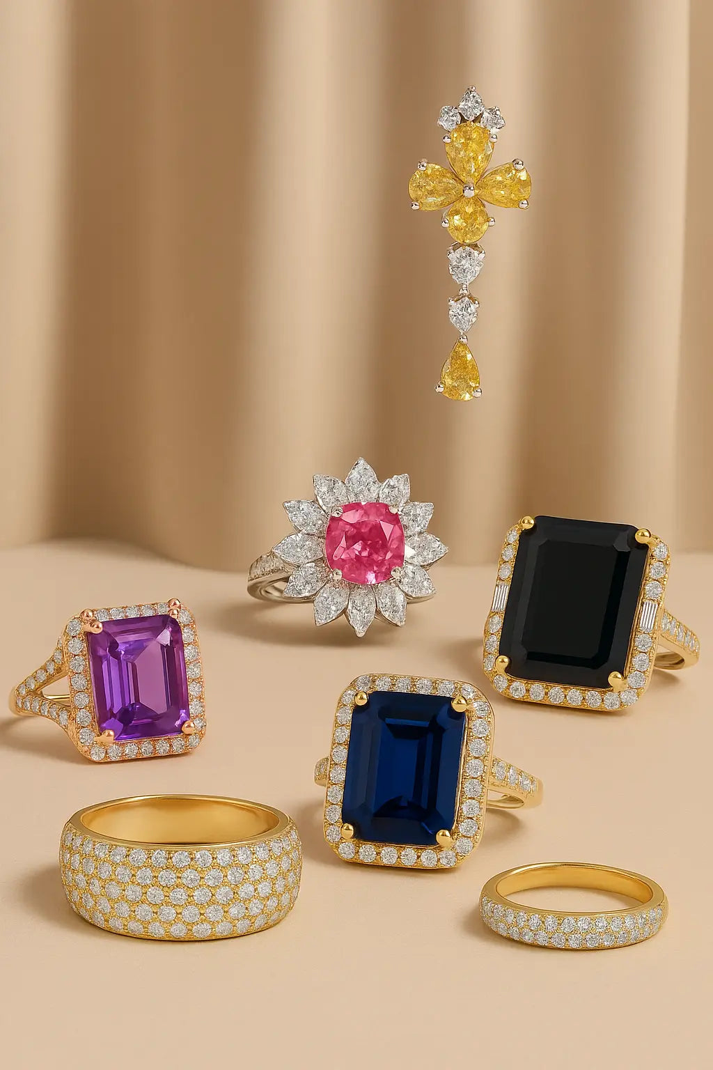 lab diamond jewelry set for women