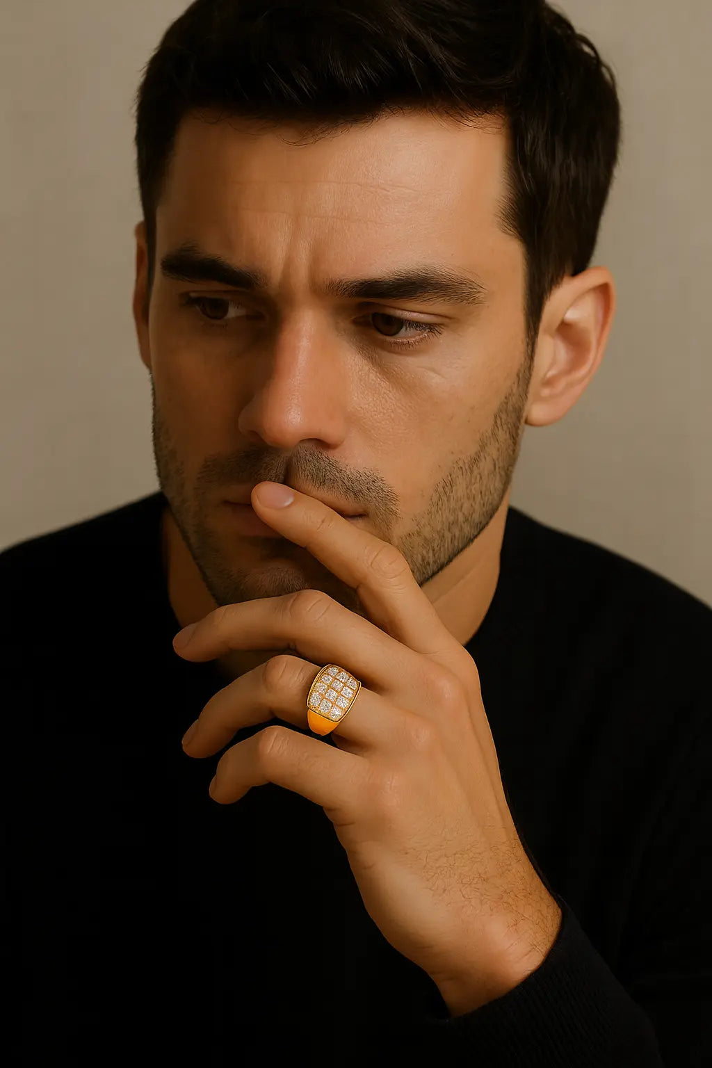 Men's Jewelry Collection image of a male model