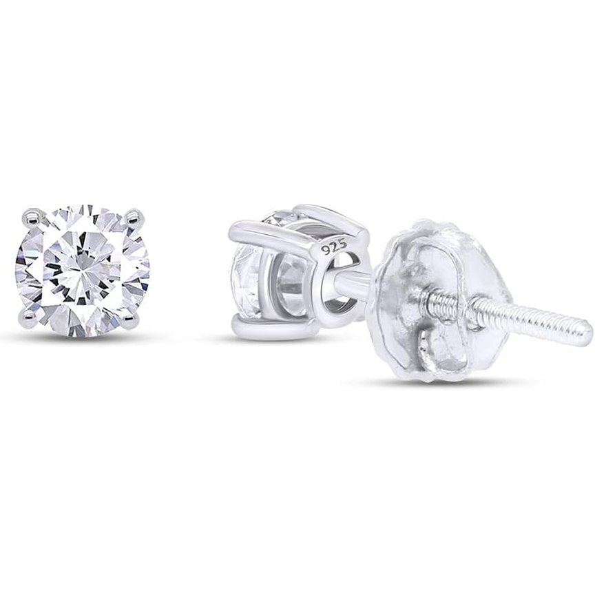 0.04–0.25 Carat Round Cut Natural Diamond Stud Earrings - Future Jewelry