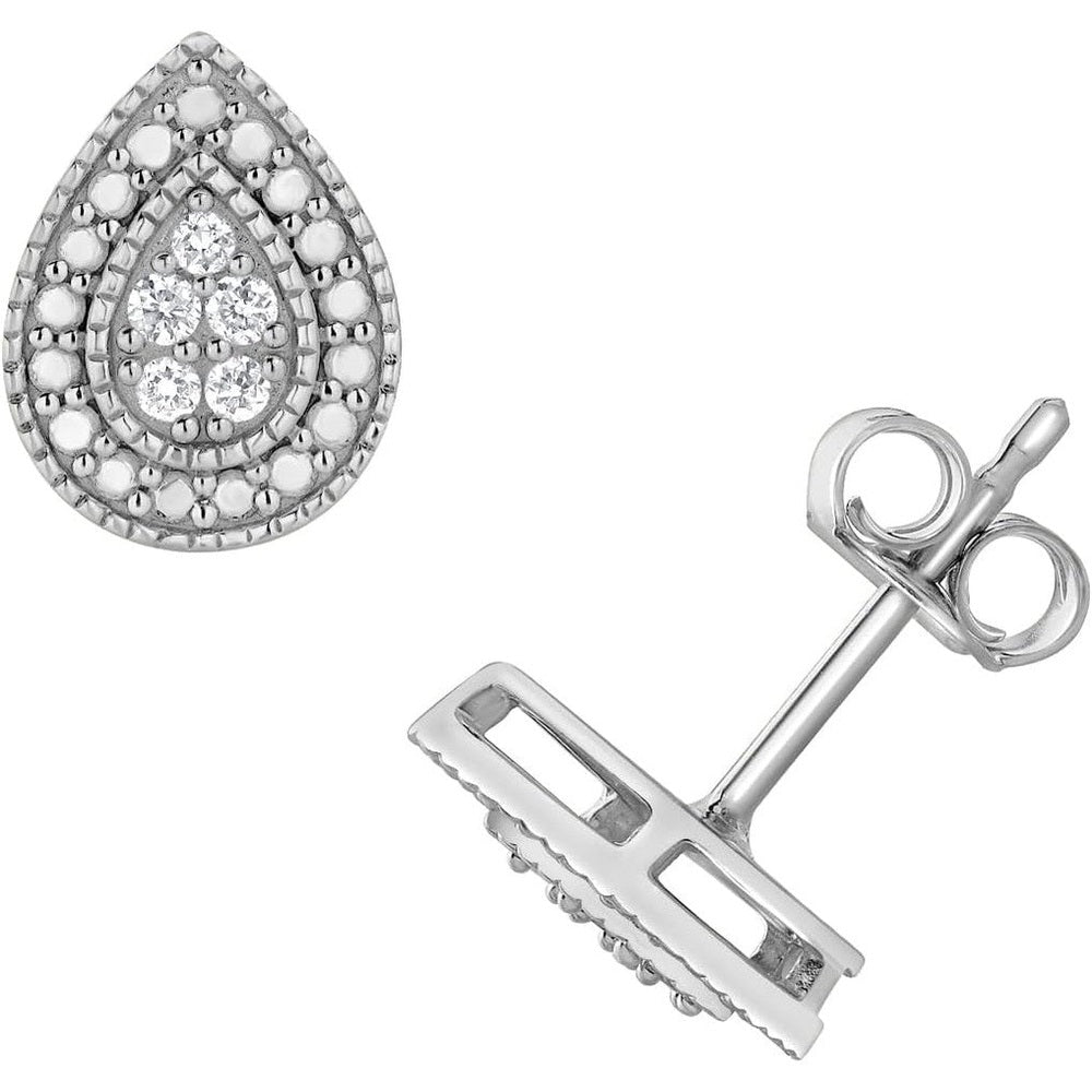 0.10 Carat Lab Grown Diamond Cluster Stud Earrings - Future Jewelry