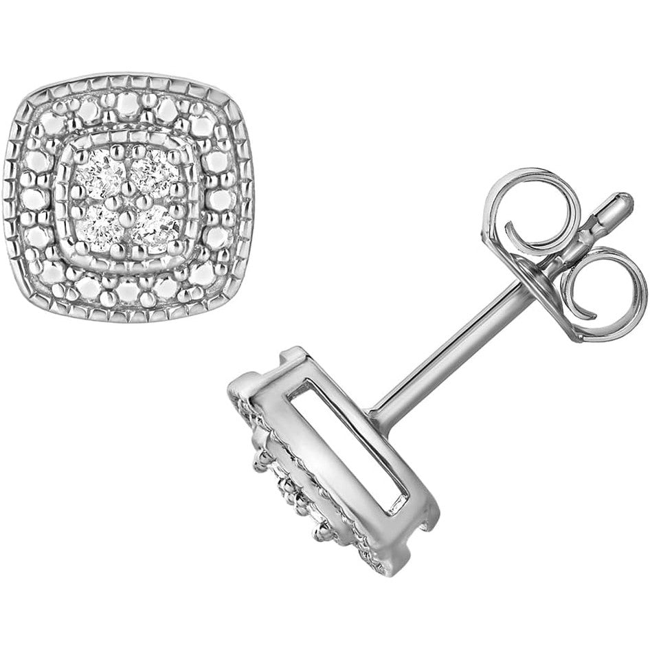 0.10 Carat Lab Grown Diamond Cluster Stud Earrings - Future Jewelry