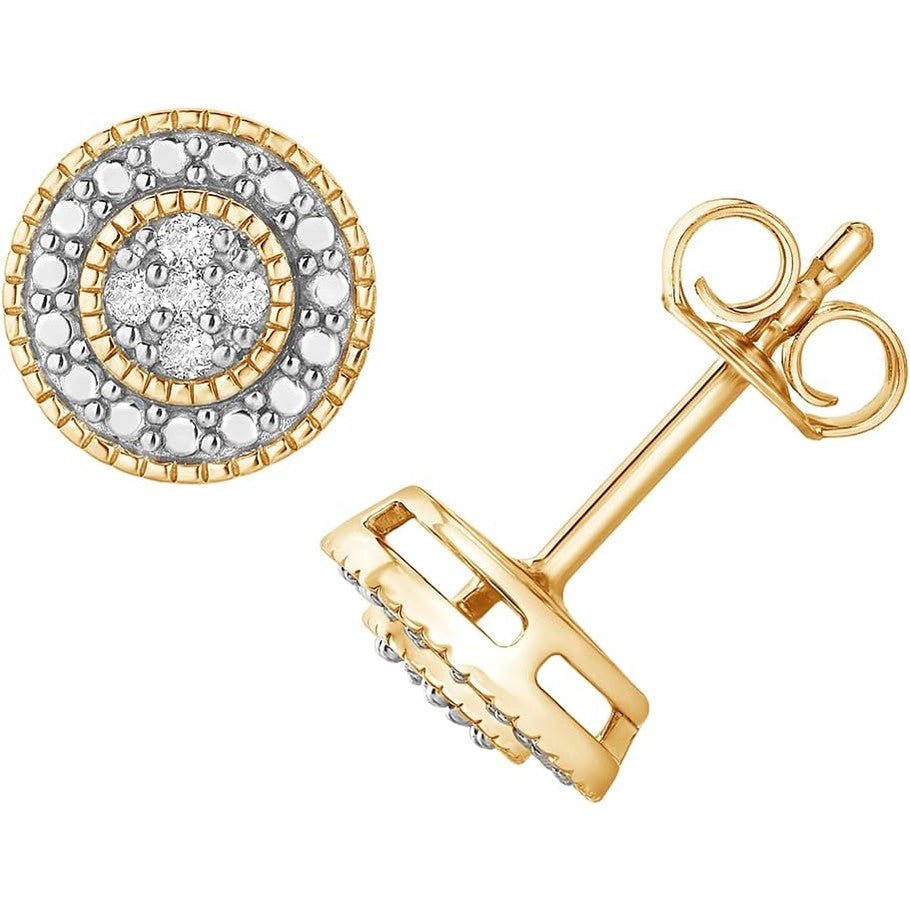 0.10 Carat Lab Grown Diamond Cluster Stud Earrings - Future Jewelry