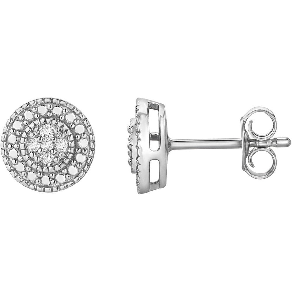 0.10 Carat Lab Grown Diamond Cluster Stud Earrings - Future Jewelry