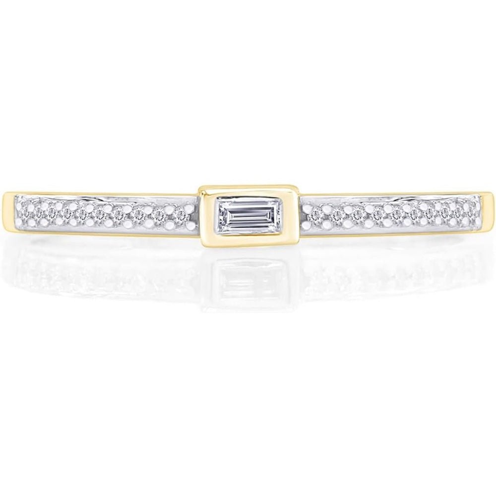 0.10 Carat Lab Grown Diamond Stackable Wedding Band Ring - Future Jewelry