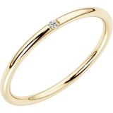 0.12 Carat Lab Grown Diamond Stackable Ring