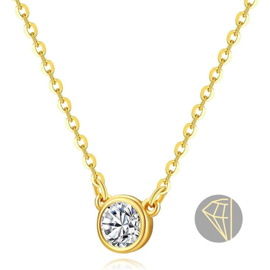 0.15 Carat Lab Grown Diamond Solitaire Station Necklace - Future Jewelry