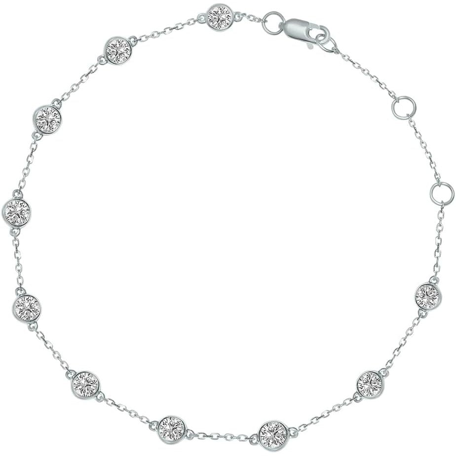 0.25–1.00 Carat Lab Grown Diamond Station Bracelet - Future Jewelry