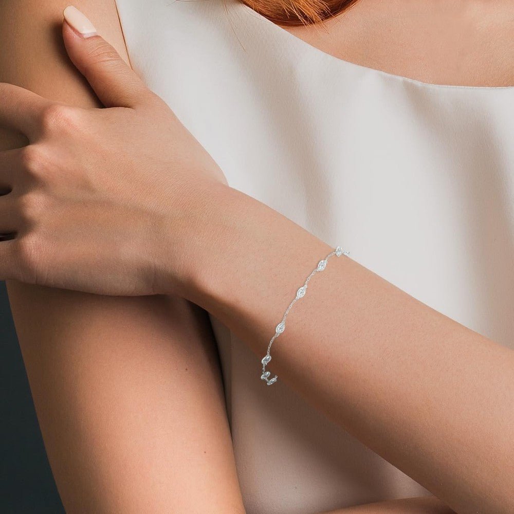 0.25–1.00 Carat Lab Grown Diamond Station Bracelet - Future Jewelry