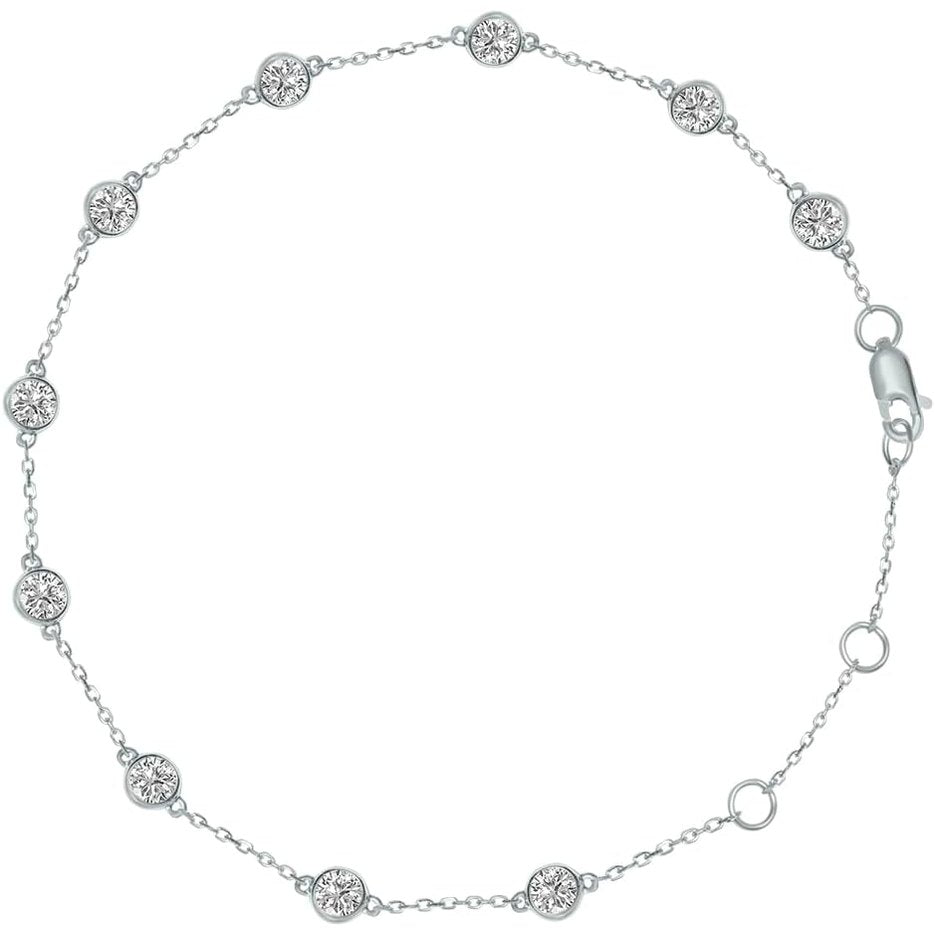 0.25–1.00 Carat Lab Grown Diamond Station Bracelet - Future Jewelry