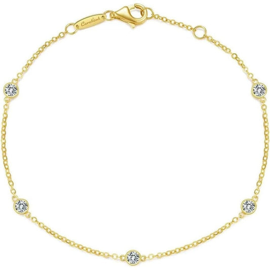 0.32 Carat Lab Grown Diamond Station Bracelet - Future Jewelry