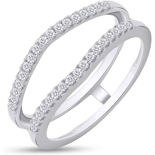 0.33 Carat Lab Grown Diamond Enhancer Guard Ring - Future Jewelry