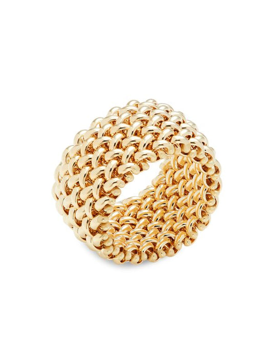 14K Yellow Gold Textured Ring