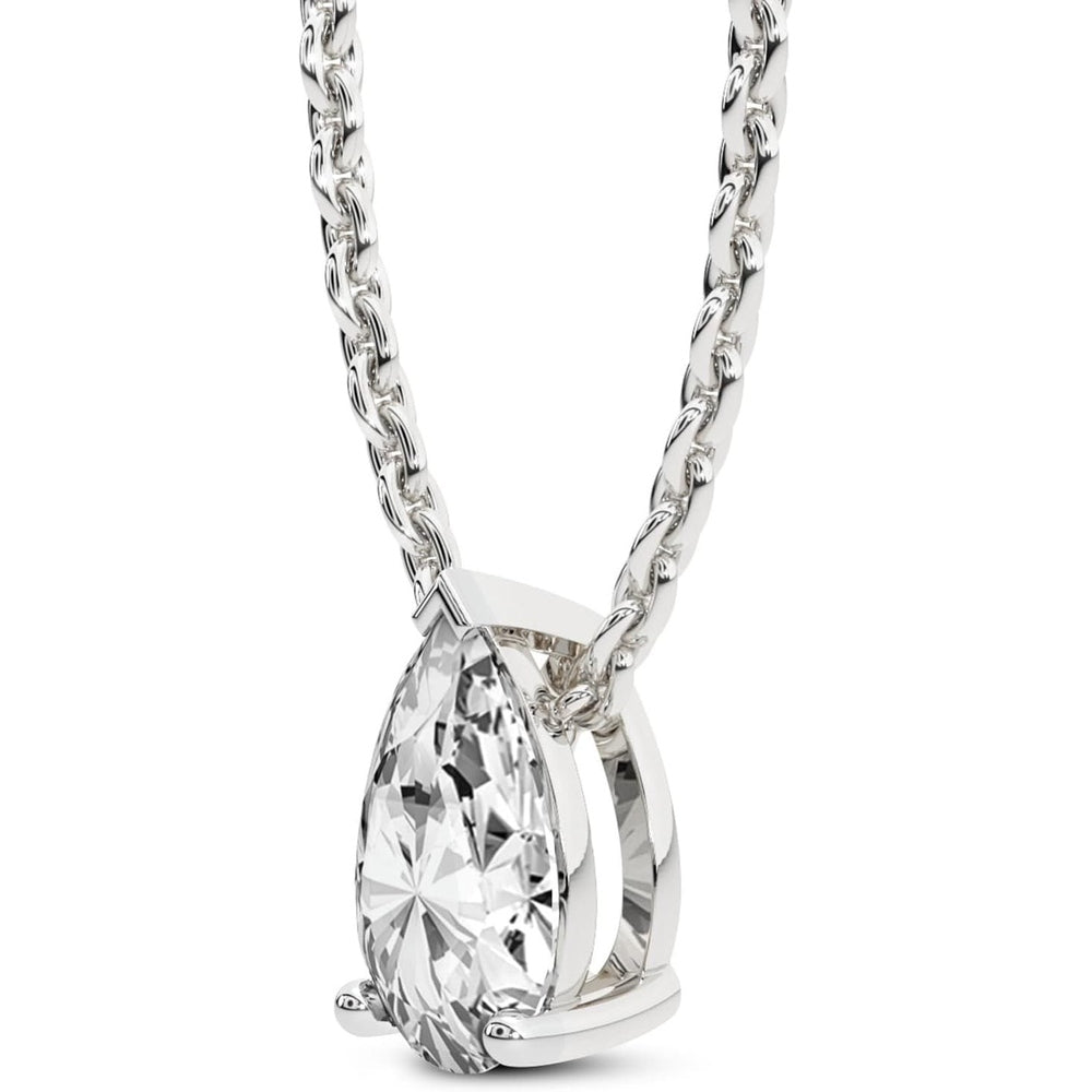 0.50 Carat IGI Certified Pear Shape Lab Grown Diamond | Marisol Pear Solitaire Diamond Pendant With Gold Chain - Future Jewelry