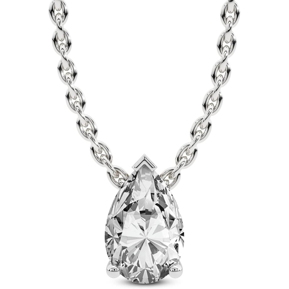0.50 Carat IGI Certified Pear Shape Lab Grown Diamond | Marisol Pear Solitaire Diamond Pendant With Gold Chain - Future Jewelry