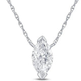 0.50 to 6 Carat Lab Grown Diamond Solitaire Necklace