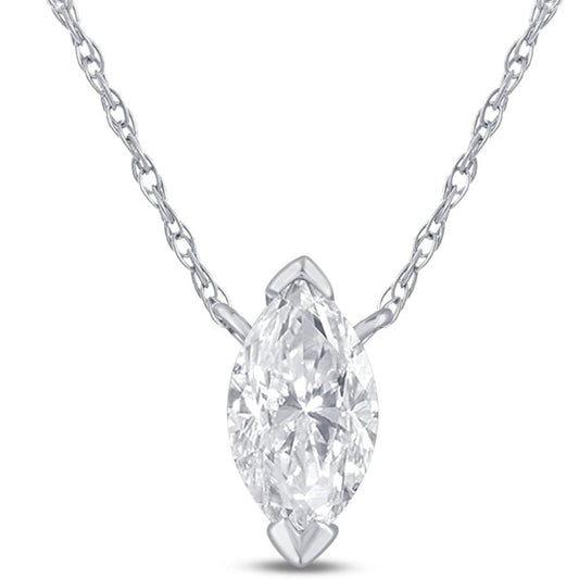 0.50 Carat Lab Grown Diamond Solitaire Necklace - Future Jewelry