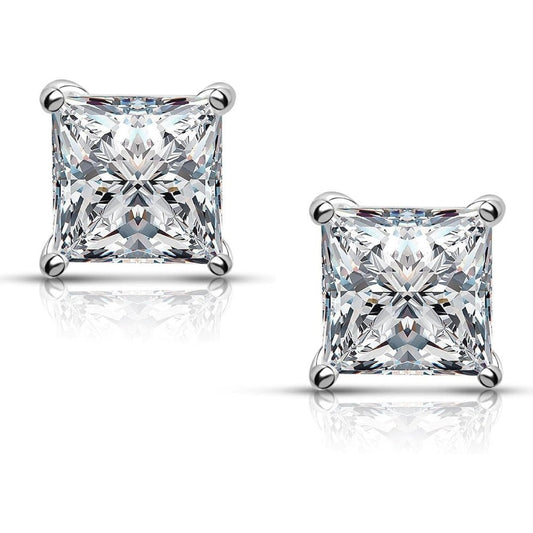 0.50 Carat Princess Cut Lab Grown Diamond Stud Earrings - Future Jewelry