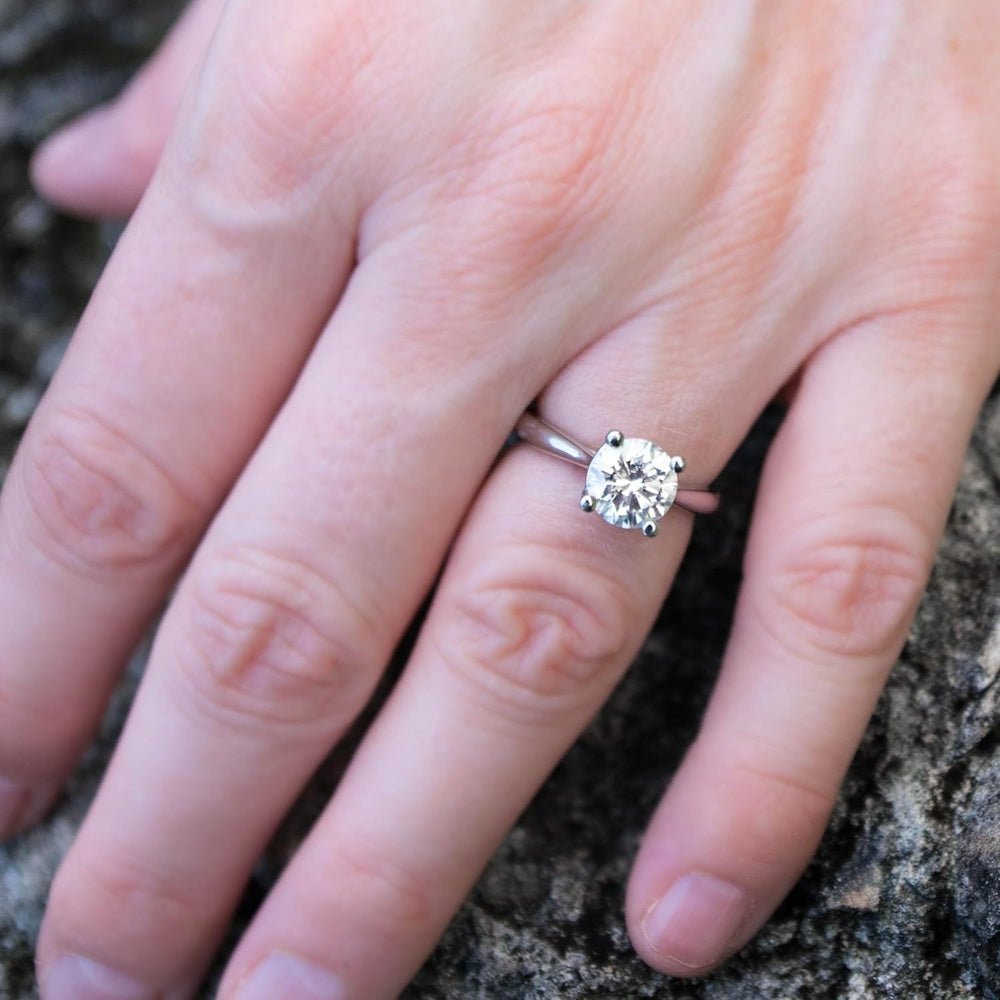 0.50–5.00 Carat Lab Grown Diamond Solitaire Engagement Ring - Future Jewelry
