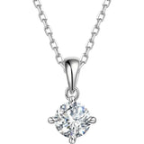 0.50 to 6 Carat Lab Grown Diamond Solitaire Pendant Necklace